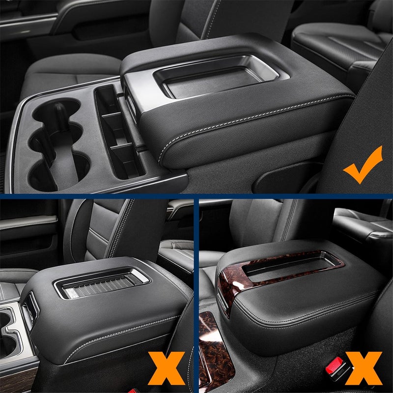 Dimeani Center Console Lid Armrest Lid Arm Rest Cover Compatible with Chevrolet Silverado Chevy Tahoe Suburban GMC Sierra Yukon XL Cadillac Escalade 2014 2015 2016 2017 2018 2019 2020 Replace 22881398 - Image 2